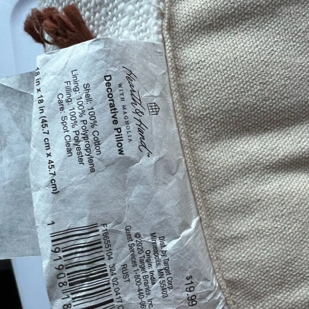Hearth & Hand Magnolia Home Multi Texture Dash Throw Pillow NEW